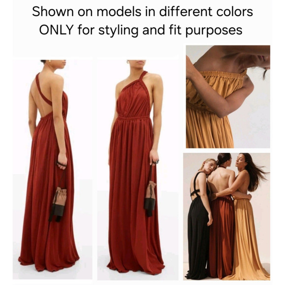 MATTEAU Australia moda operandi grecian goddess goop gown dress $795 au-14 us-10 - Picture 4 of 16